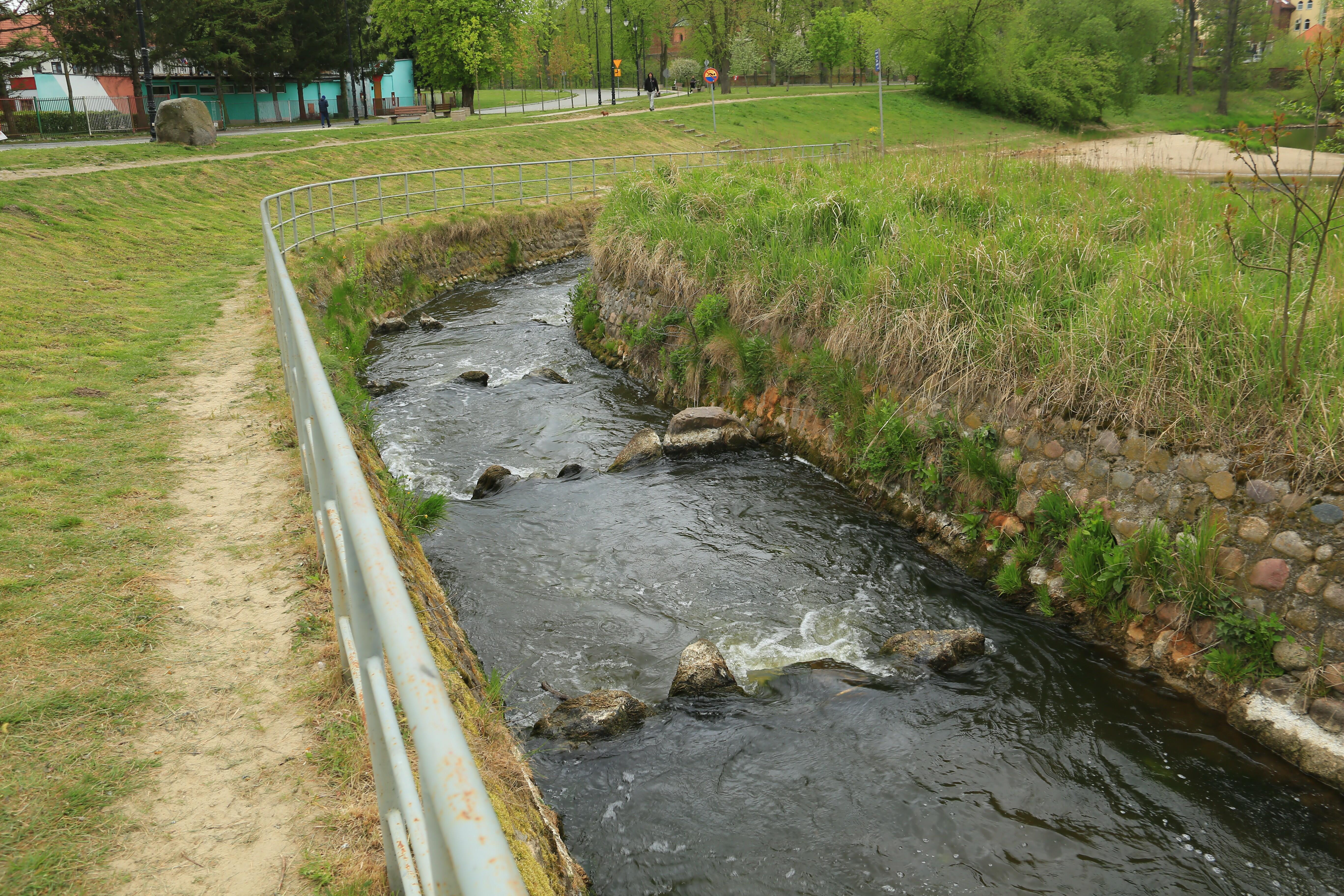 Channel fish pass on the river Pasłęka, Braniewo
